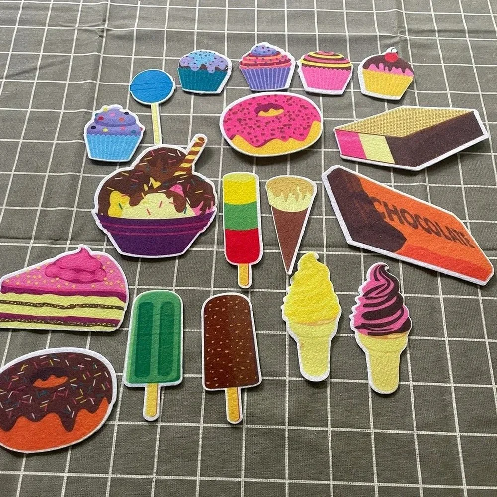 Melissa & Doug Kids Learning Toys Felt Food Desserts Pretend Play